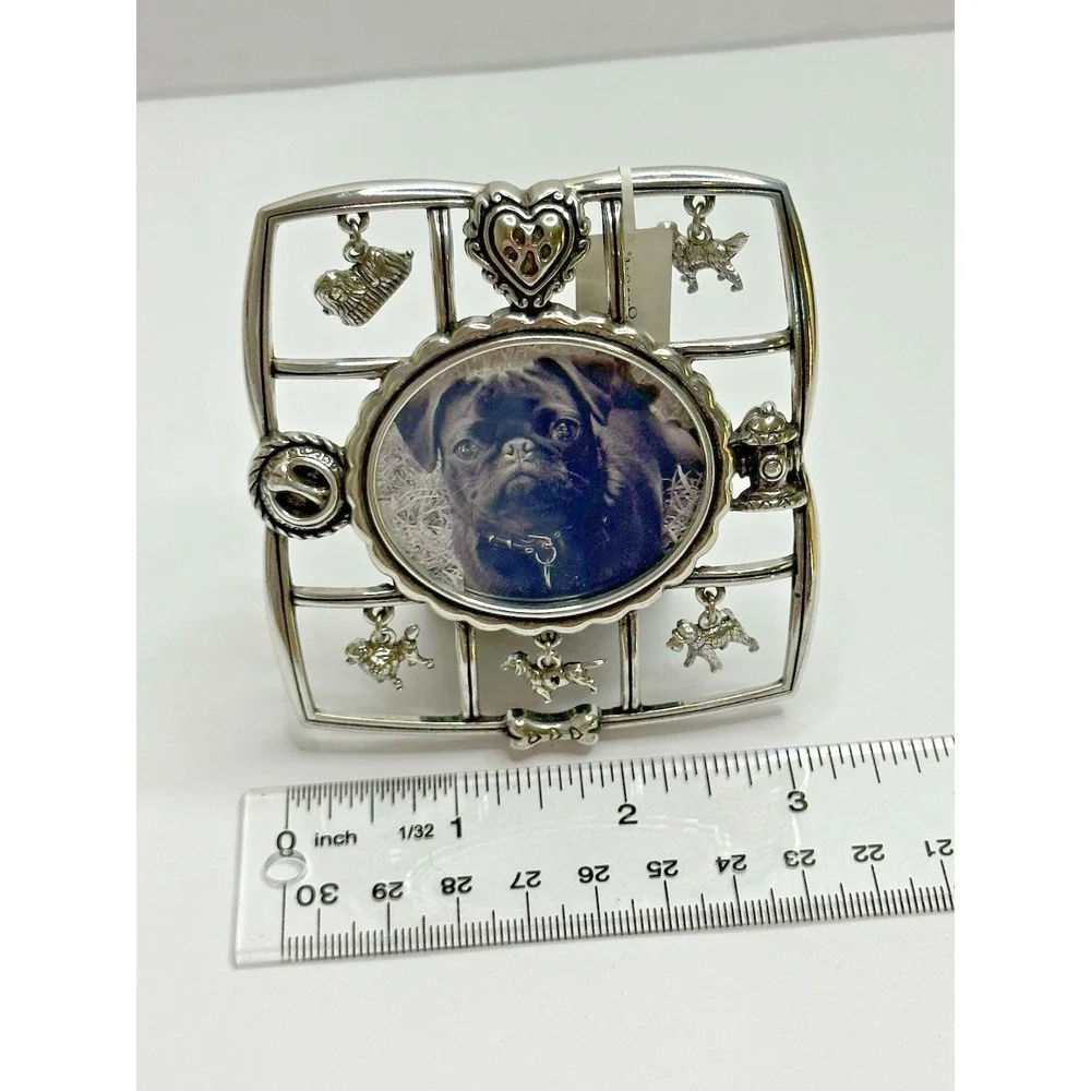 Brighton‎ Pedigree Dogs Silver Metal Photo Picture Frame Dog Charms NEW